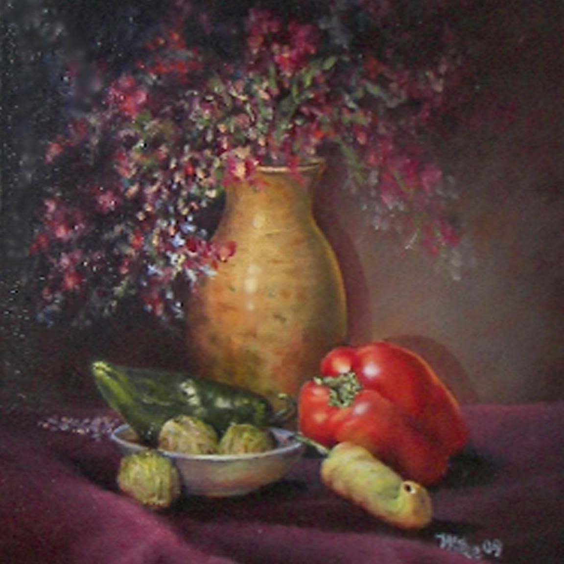 Garden Still Life, Oil on canvas