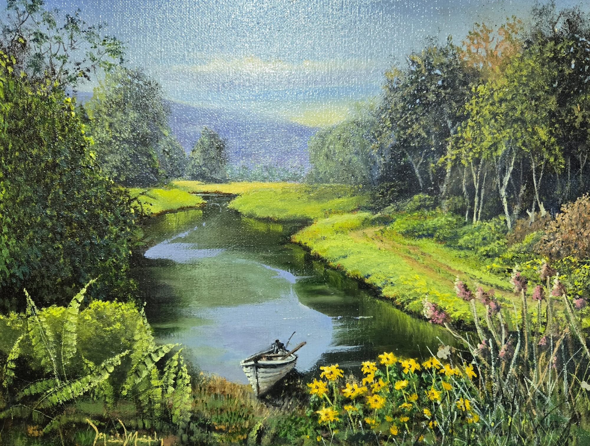 Quiet Waters, Oil on canvas