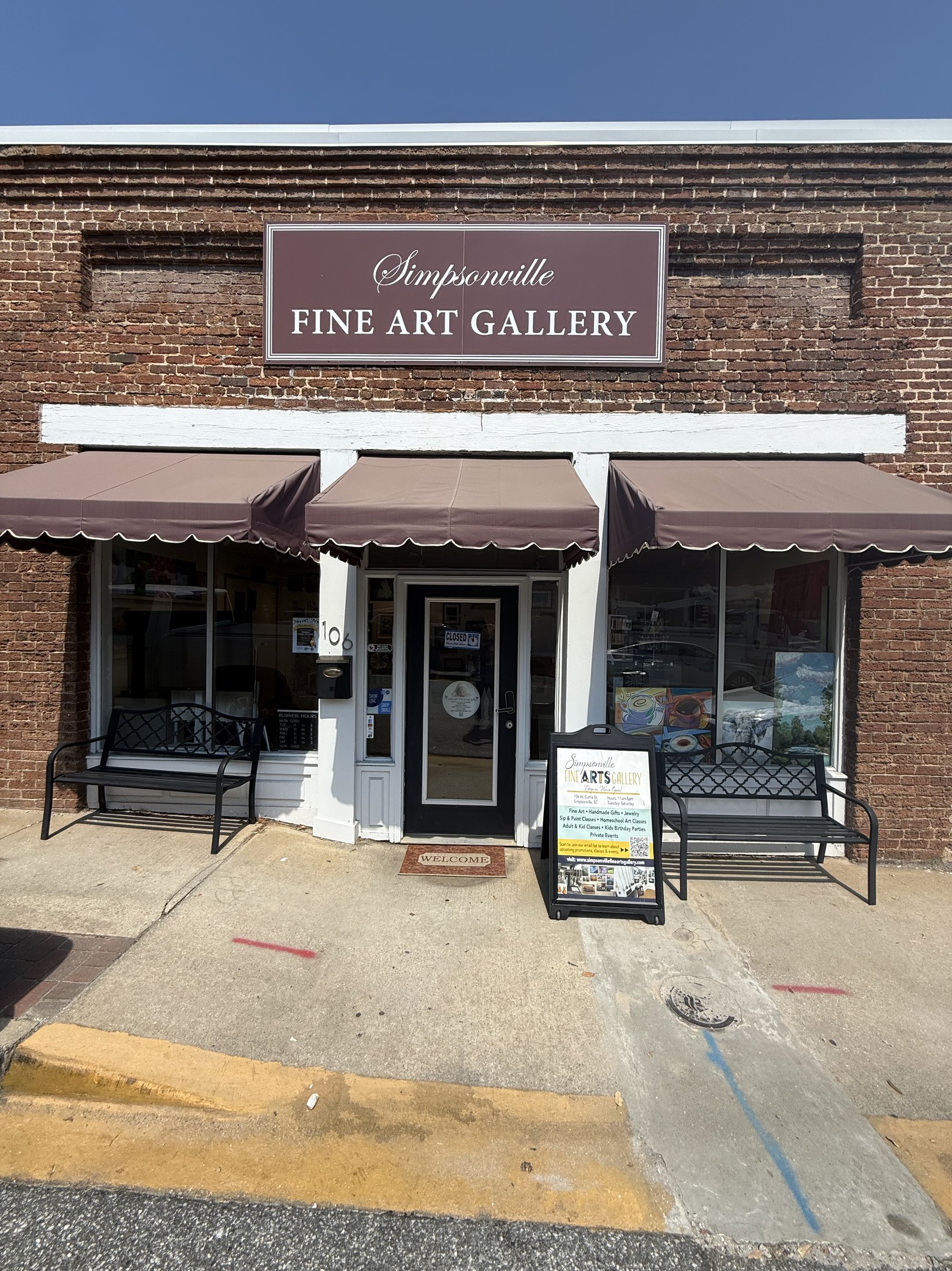 Simpsonville Fine Art Gallery storefront